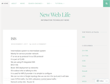Tablet Screenshot of newweblife.wordpress.com