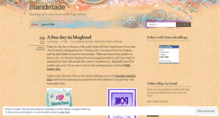 Desktop Screenshot of mandmade.wordpress.com