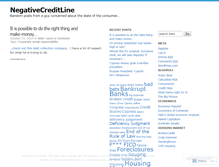 Tablet Screenshot of negativecreditline.wordpress.com