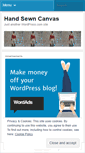 Mobile Screenshot of handsewncanvas.wordpress.com
