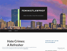 Tablet Screenshot of feministlawprof.wordpress.com