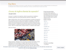 Tablet Screenshot of esalinea.wordpress.com