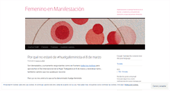 Desktop Screenshot of femeninoenmanifestacion.wordpress.com