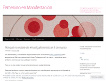 Tablet Screenshot of femeninoenmanifestacion.wordpress.com