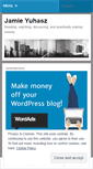 Mobile Screenshot of jamieyuhasz.wordpress.com