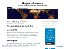 Tablet Screenshot of geojournalism.wordpress.com