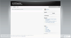 Desktop Screenshot of jconproperties.wordpress.com