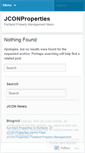 Mobile Screenshot of jconproperties.wordpress.com