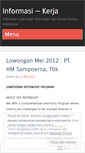 Mobile Screenshot of infokerjaku.wordpress.com