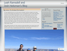 Tablet Screenshot of leahjosh.wordpress.com