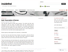 Tablet Screenshot of insidethei.wordpress.com