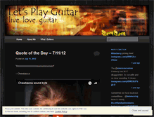 Tablet Screenshot of letsplayguitar.wordpress.com