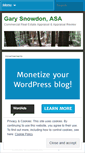 Mobile Screenshot of garysnowdon.wordpress.com