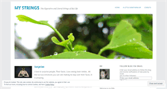 Desktop Screenshot of mystrings.wordpress.com