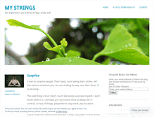 Tablet Screenshot of mystrings.wordpress.com