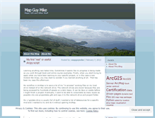 Tablet Screenshot of mapguymike.wordpress.com
