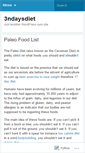 Mobile Screenshot of 3ndaysdiet.wordpress.com