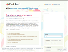 Tablet Screenshot of firstpost.wordpress.com