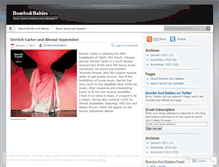 Tablet Screenshot of bombsandbabies.wordpress.com
