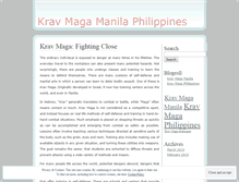 Tablet Screenshot of kravmagamanila.wordpress.com