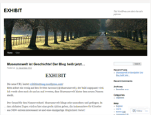 Tablet Screenshot of museumswelt.wordpress.com