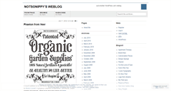 Desktop Screenshot of notsonippy.wordpress.com