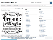 Tablet Screenshot of notsonippy.wordpress.com