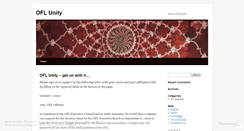 Desktop Screenshot of oflunity.wordpress.com