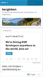 Mobile Screenshot of bergleben.wordpress.com