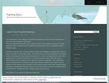 Tablet Screenshot of fightingbison.wordpress.com