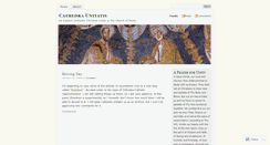 Desktop Screenshot of cathedraunitatis.wordpress.com