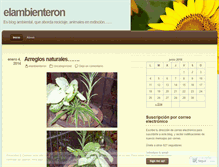 Tablet Screenshot of elambienteron.wordpress.com