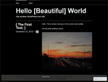 Tablet Screenshot of hellobeautifulworld.wordpress.com