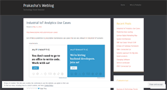 Desktop Screenshot of prakashar.wordpress.com