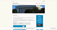 Desktop Screenshot of epicology.wordpress.com