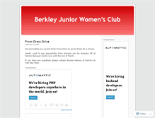 Tablet Screenshot of berkleyjuniors.wordpress.com