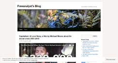 Desktop Screenshot of freeanalyst.wordpress.com