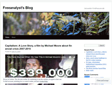 Tablet Screenshot of freeanalyst.wordpress.com