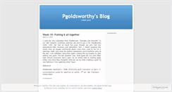 Desktop Screenshot of pgoldsworthy.wordpress.com