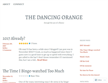 Tablet Screenshot of dancingorange.wordpress.com