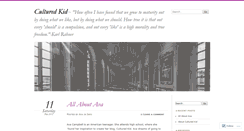 Desktop Screenshot of culturedkid.wordpress.com