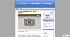 Desktop Screenshot of frederickleatherman.wordpress.com