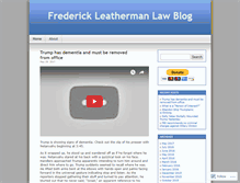 Tablet Screenshot of frederickleatherman.wordpress.com