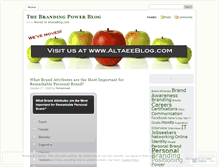Tablet Screenshot of brandingpower.wordpress.com