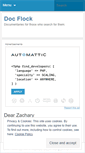 Mobile Screenshot of docflock.wordpress.com