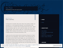 Tablet Screenshot of docflock.wordpress.com