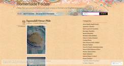 Desktop Screenshot of homemadefoods.wordpress.com