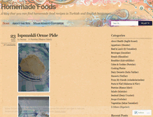 Tablet Screenshot of homemadefoods.wordpress.com