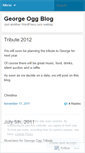 Mobile Screenshot of georgeoggblog.wordpress.com