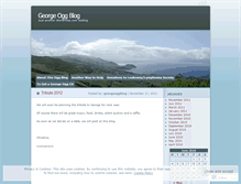 Tablet Screenshot of georgeoggblog.wordpress.com